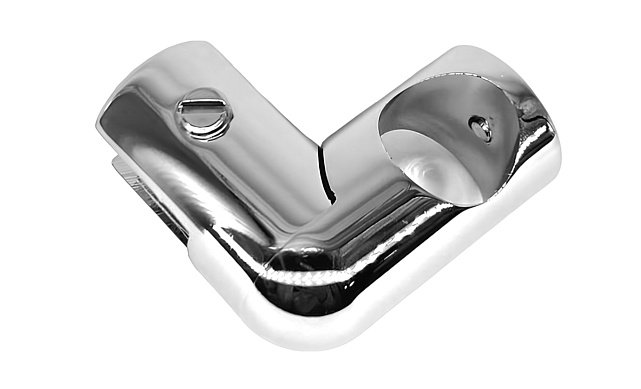 Держатель стекла сквозной боковой, для трубы 19 мм, полированный, t912 PSS 7