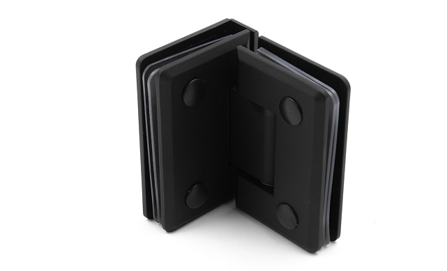 Петля для душевой стекло-стекло 90х55 мм, 90°, цинк, черный t304 BZn 8 Петля для душевой стекло-стекло 90х55 мм, 90°, цинк, черный t304 BZn 8