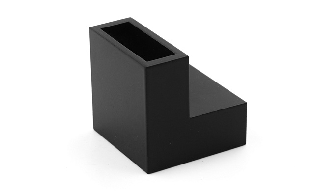 Соединитель труба-труба для трека 30х10 мм, 90°, нержавеющая сталь AISI 304, черная t460 BL 6 Соединитель труба-труба для трека 30х10 мм, 90°, нержавеющая сталь AISI 304, черная t460 BL 6