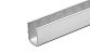 Профиль П-образный, L=2000 мм, t=1.5 мм, для стекла 10 мм, шлиф. (AISI 304) Ф-1147