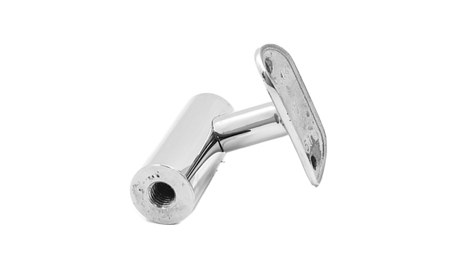 Держатель поручня к стойке Ø38.1 мм, с ложементом для трубы Ø50.8 мм полированный, литой (AISI 304) k243 3 Держатель поручня к стойке Ø38.1 мм, с ложементом для трубы Ø50.8 мм полированный, литой (AISI 304) k243 3