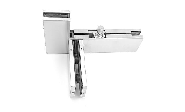 Фитинг угловой с осью и ребром жесткости, шлифованный t141L SSS 9