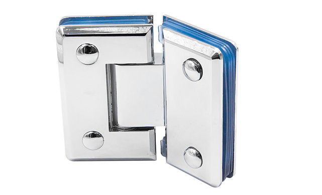 Петля для душевой стекло-стекло 90х55 мм, 135°, латунь-хром t302 PC 5 Петля для душевой стекло-стекло 90х55 мм, 135°, латунь-хром t302 PC 5