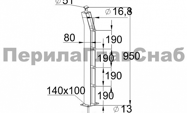 Стойка эксклюзивная с 4 ригеледержателями, крепление в пол, регулируемый ложемент (AISI 304) k787 2 Стойка эксклюзивная с 4 ригеледержателями, крепление в пол, регулируемый ложемент (AISI 304) k787 2