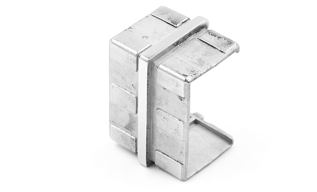 Соединитель для поручня с пазом 40х60 мм, полированный (AISI 304) k541 3 Соединитель для поручня с пазом 40х60 мм, полированный (AISI 304) k541 3
