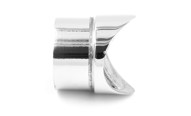 Наконечник седловина прямая 90° на стойку Ø50.8 мм, под поручень Ø50.8 мм, литая, полированная, AISI 304, k559 5 Наконечник седловина прямая 90° на стойку Ø50.8 мм, под поручень Ø50.8 мм, литая, полированная, AISI 304, k559 5