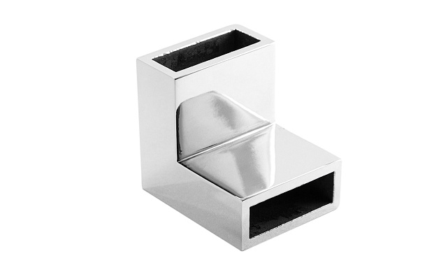 Соединитель труба-труба 90°, для трека 30х10 мм, AISI 304, полированный t460 PSS 6 Соединитель труба-труба 90°, для трека 30х10 мм, AISI 304, полированный t460 PSS 6