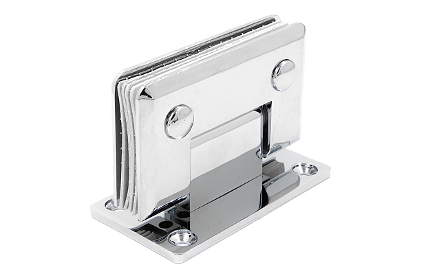 Петля для душевой кабины стена-стекло 90° 90х55 мм латунь-хром, полированная t301 PC 6 Петля для душевой кабины стена-стекло 90° 90х55 мм латунь-хром, полированная t301 PC 6