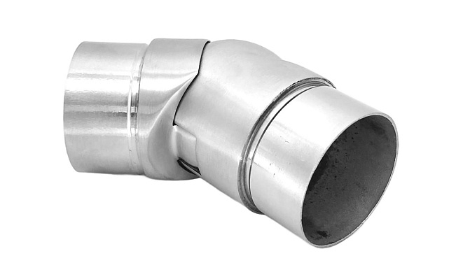 Поворот литой, внутренний, шарнирный, под Ø50.8х1.5 мм, шлифованный, AISI 304 Фk011-6 10 Поворот литой, внутренний, шарнирный, под Ø50.8х1.5 мм, шлифованный, AISI 304 Фk011-6 10