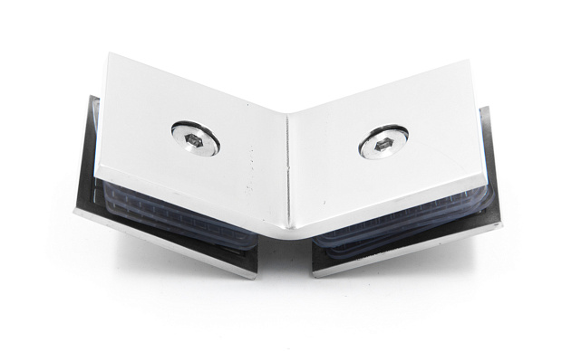 Коннектор для душевой стекло-стекло 135°, нержавеющая сталь AISI 304, полированная t736 PSS 4 Коннектор для душевой стекло-стекло 135°, нержавеющая сталь AISI 304, полированная t736 PSS 4