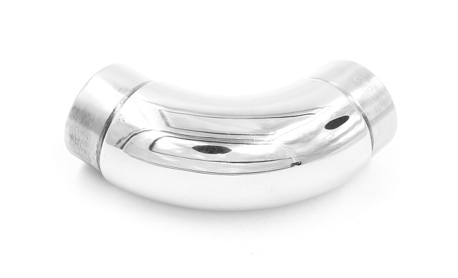 Отвод поручня под Ø38.1х1.5 мм, 90°, литой, полированный, со вставками, (AISI 201) k059-3 4 Отвод поручня под Ø38.1х1.5 мм, 90°, литой, полированный, со вставками, (AISI 201) k059-3 4