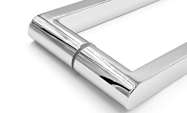 Ручка 225х425 круглая+квадратная труба AISI 304 t628 PSS 4