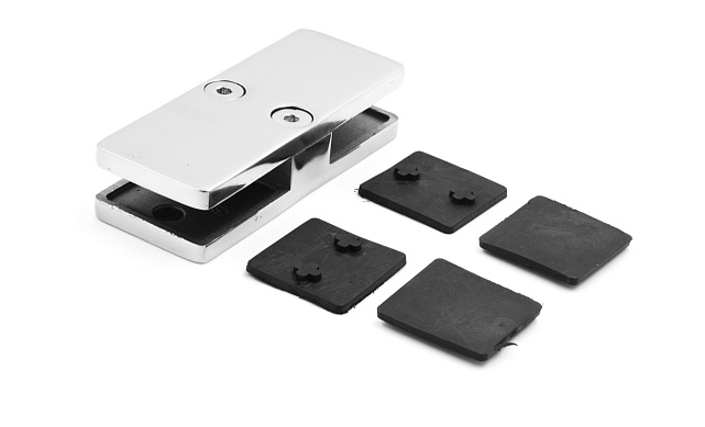 Соединитель стекол, прямой, 101х40, нержавеющая сталь AISI 304, полированная k118 3 Соединитель стекол, прямой, 101х40, нержавеющая сталь AISI 304, полированная k118 3