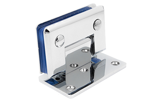 Петля для душевой кабины стена-стекло 90° с односторонним креплением, 90*55, цинк, полированная t305 PZn 5 Петля для душевой кабины стена-стекло 90° с односторонним креплением, 90*55, цинк, полированная t305 PZn 5