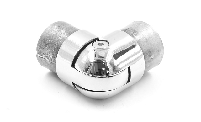 Поворот литой, шарнирный под Ø42.4 мм, полированный, AISI 304 k273 7 Поворот литой, шарнирный под Ø42.4 мм, полированный, AISI 304 k273 7