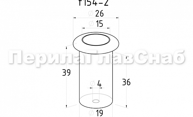 Ответная часть для замка, шлифованная t154-2 SSS 2 Ответная часть для замка, шлифованная t154-2 SSS 2