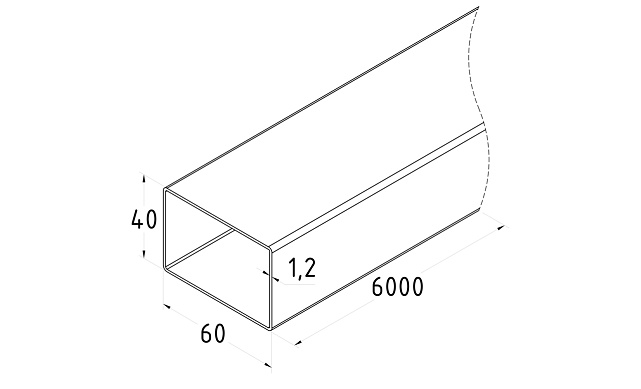 Труба нерж. AISI 201, 60х40x1.2х6000, полированная k874-2 2 Труба нерж. AISI 201, 60х40x1.2х6000, полированная k874-2 2