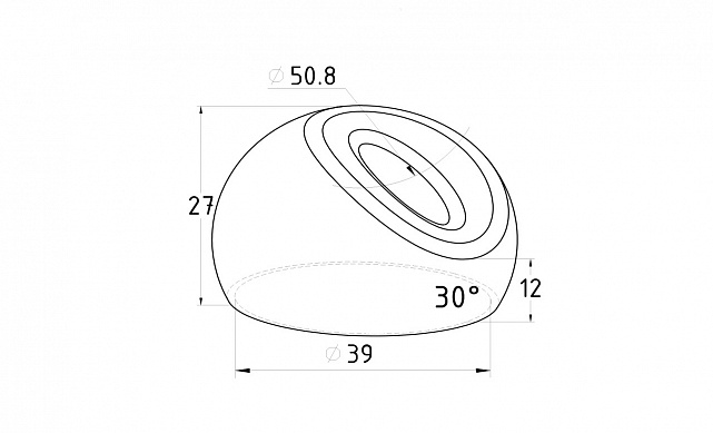 Наконечник штампованный (СПС) косой 30° на трубу Ø38.1 мм, для поручня Ø38.1 мм, полированный, нержавеющий, AISI 304, k016-2 2 Наконечник штампованный (СПС) косой 30° на трубу Ø38.1 мм, для поручня Ø38.1 мм, полированный, нержавеющий, AISI 304, k016-2 2