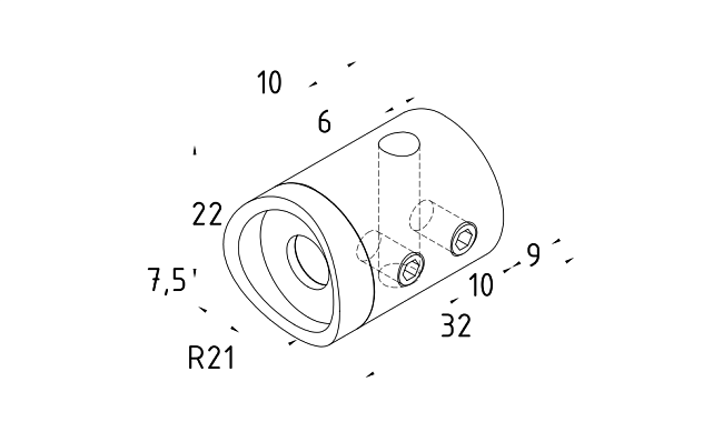 Зажимы для троса Ø5 мм, 22х30 мм, под Ø42.4 мм, полированный, AISI 304, k267-3 2 Зажимы для троса Ø5 мм, 22х30 мм, под Ø42.4 мм, полированный, AISI 304, k267-3 2