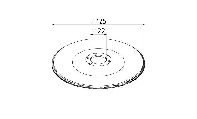 Шлифовальный диск "лепесток" Р-60 Клиншпор kФ-0695 2