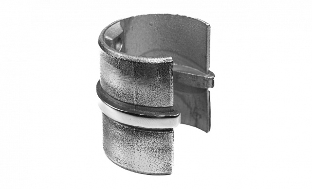 Соединитель с пазом на трубу Ø48.3 мм, полированный (AISI 304) k236 6