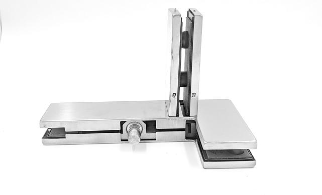 Фитинг угловой с осью и ребром жесткости, шлифованный t141L SSS 12