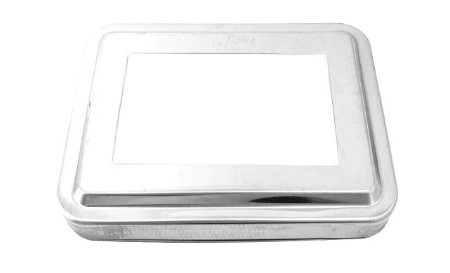 Низ стойки штампованный 117х88 мм, для трубы 78х46 мм, фигурный (AISI 304) k378  3