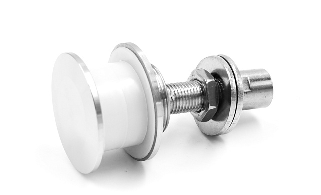 Рутель для крепления козырьков на ванты, разборный, для стекла 10-26 мм, нержавеющая сталь AISI 316, полированная k274-2 7 Рутель для крепления козырьков на ванты, разборный, для стекла 10-26 мм, нержавеющая сталь AISI 316, полированная k274-2 7