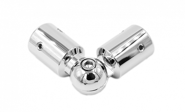 Соединитель трубы 19 мм, шарнирный, нержавеющая сталь AISI 304, полированная t915 PSS 5 Соединитель трубы 19 мм, шарнирный, нержавеющая сталь AISI 304, полированная t915 PSS 5