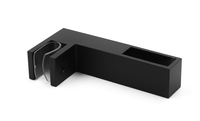 Коннектор труба-стекло для трека 30х10 мм, нержавеющая сталь AISI 304, черная  t466 BL 4 Коннектор труба-стекло для трека 30х10 мм, нержавеющая сталь AISI 304, черная  t466 BL 4