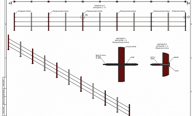 Трос из нержавеющей стали средней жесткости Ø6 мм AISI 304 Ф-1070 3 Трос из нержавеющей стали средней жесткости Ø6 мм AISI 304 Ф-1070 3