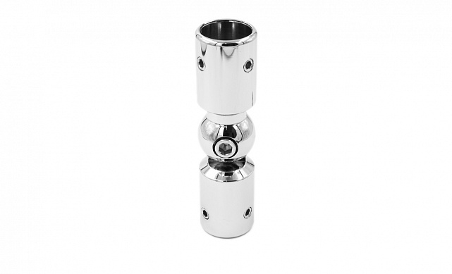 Соединитель трубы 19 мм, шарнирный, нержавеющая сталь AISI 304, полированная t915 PSS 6 Соединитель трубы 19 мм, шарнирный, нержавеющая сталь AISI 304, полированная t915 PSS 6