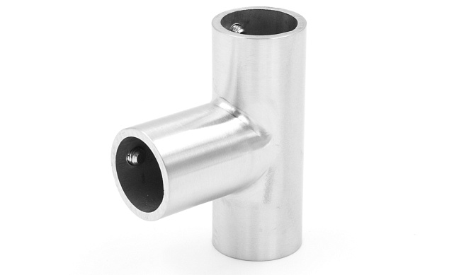 Соединитель-тройник для трубы 19 мм, нержавеющая сталь AISI 304, шлифованная t902 SSS 6 Соединитель-тройник для трубы 19 мм, нержавеющая сталь AISI 304, шлифованная t902 SSS 6