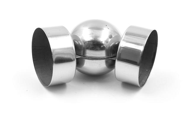 Поворот дер./пласт. поручня Ø50.8х0.4 мм, полированный, (AISI 201) k053-5 3