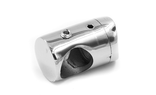 Ригеледержатель на стойку Ø38.1хØ16.5 мм, полированный, литой (AISI 304) k018-5 4 Ригеледержатель на стойку Ø38.1хØ16.5 мм, полированный, литой (AISI 304) k018-5 4