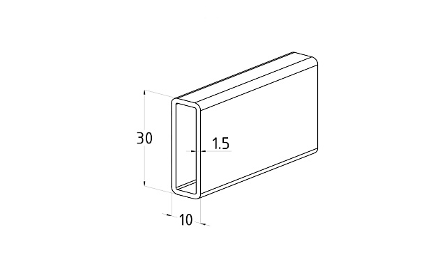 Трек прямоугольный 30х10х1,5, длина 3000мм, улучшенная полировка 800GRIT t440-3 PSS 2 Трек прямоугольный 30х10х1,5, длина 3000мм, улучшенная полировка 800GRIT t440-3 PSS 2