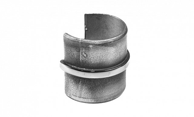 Соединитель для поручня с пазом Ø42.4х5 мм, полированный (AISI 304) k229-2 4 Соединитель для поручня с пазом Ø42.4х5 мм, полированный (AISI 304) k229-2 4