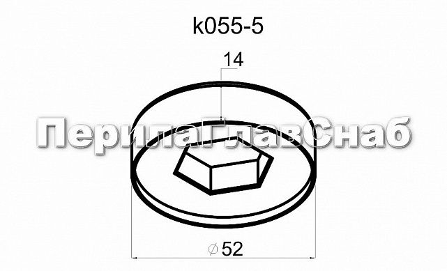 Плоская крышка точечного держателя k055-5 3 Плоская крышка точечного держателя k055-5 3