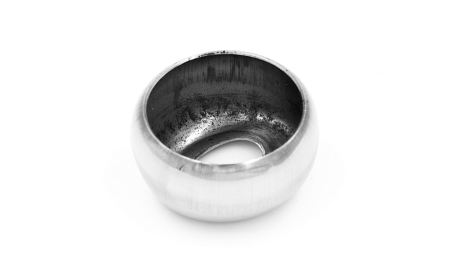 Наконечник штампованный (СПС) прямой 90° на трубу Ø32 мм, для поручня Ø38.1-50.8 мм, полированный, нержавеющий, AISI 304, k551 4 Наконечник штампованный (СПС) прямой 90° на трубу Ø32 мм, для поручня Ø38.1-50.8 мм, полированный, нержавеющий, AISI 304, k551 4