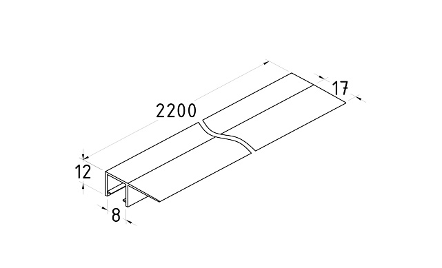 Уплотнитель для стекла 8 мм, непрозрачный черный, 90°, стекло-стекло 2200 мм t215-2 Bl-U 2 Уплотнитель для стекла 8 мм, непрозрачный черный, 90°, стекло-стекло 2200 мм t215-2 Bl-U 2