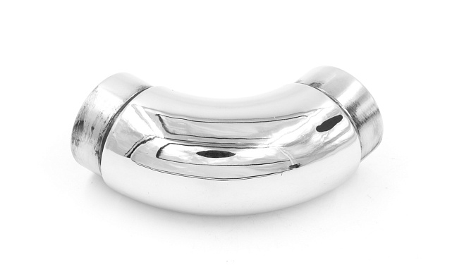 Отвод поручня под Ø42.4х1.5 мм, 90°, литой, полированный, с вставками (AISI 304) k383 4 Отвод поручня под Ø42.4х1.5 мм, 90°, литой, полированный, с вставками (AISI 304) k383 4