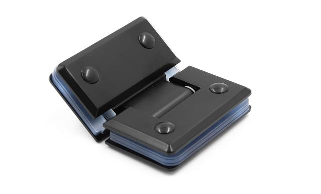 Петля для душевой стекло-стекло 90х55 мм, 135°, цинк, черный t302 BZn 5