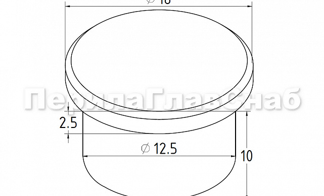 Заглушка точеная для трубы Ø16х1.5 мм полированная (AISI 316) k040-4 2 Заглушка точеная для трубы Ø16х1.5 мм полированная (AISI 316) k040-4 2