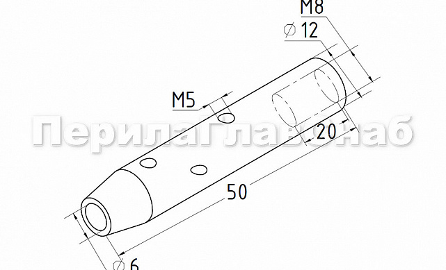 Зажимы для троса Ø5 мм, литой, полированный, (AISI 304) k240 2 Зажимы для троса Ø5 мм, литой, полированный, (AISI 304) k240 2