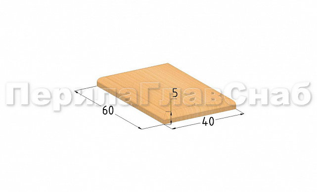 Торцевая заглушка для поручня 40x60, бук Ф-0846-2 2 Торцевая заглушка для поручня 40x60, бук Ф-0846-2 2