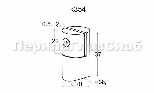 Держатель для листового металла (AISI 304) k354 2 Держатель для листового металла (AISI 304) k354 2