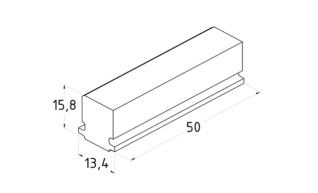 Подставка для стекла в профиль т40, материал ТЭП, цвет черный т40-05 3 Подставка для стекла в профиль т40, материал ТЭП, цвет черный т40-05 3