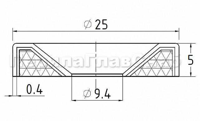 Шайба М8, полированная (AISI 304) k079 2