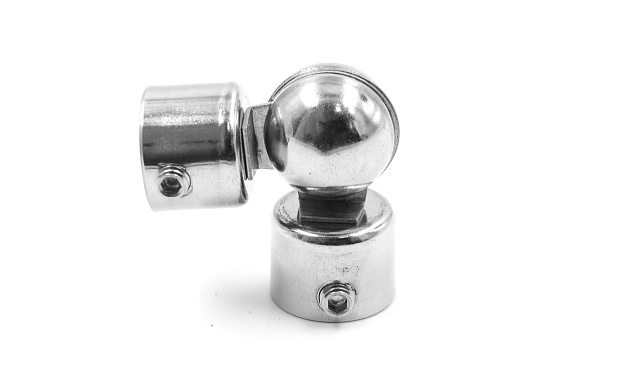 Поворот ригеля 12 мм, штампованный, регулируемый, шаровый, внешний (AISI 304) k251 3 Поворот ригеля 12 мм, штампованный, регулируемый, шаровый, внешний (AISI 304) k251 3