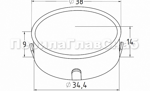 Заглушка на трубу Ø38.1х1.5 мм полированная штампованная (AISI 304) k036-5 2 Заглушка на трубу Ø38.1х1.5 мм полированная штампованная (AISI 304) k036-5 2